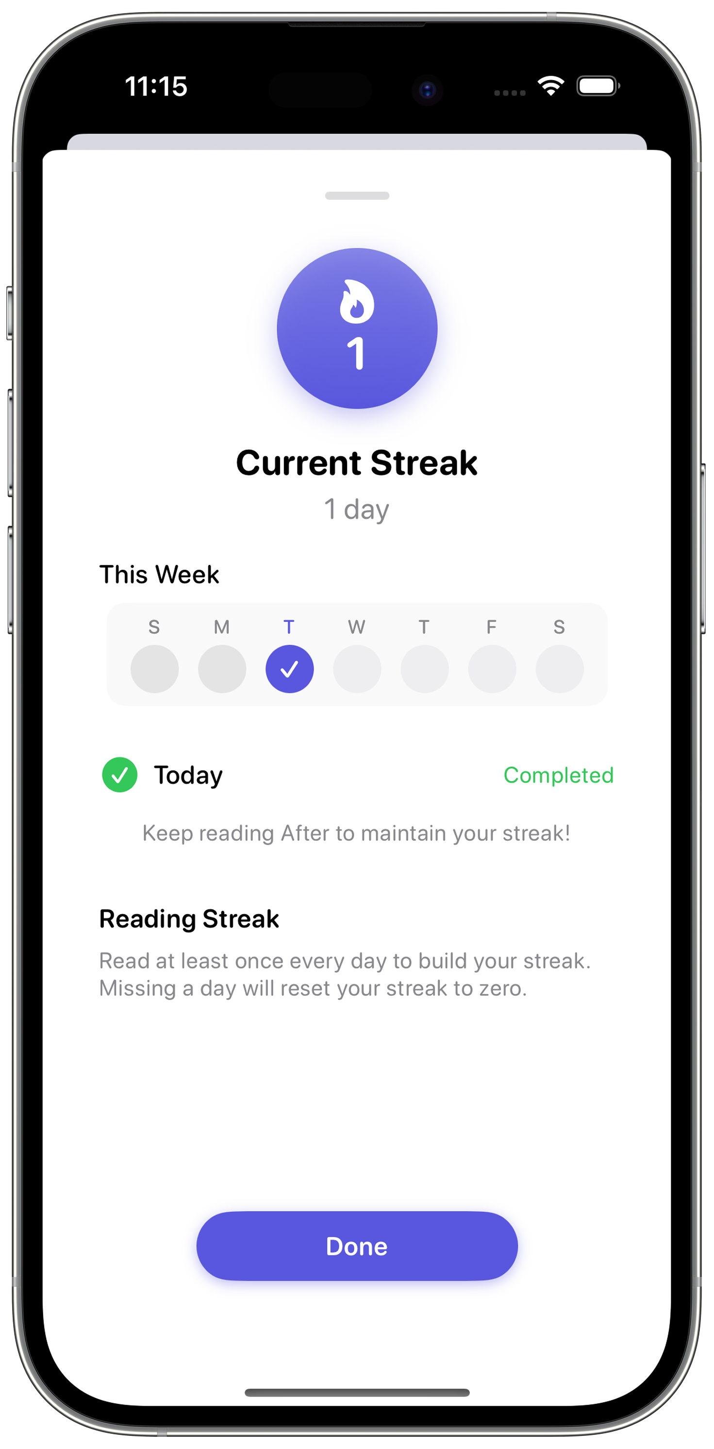 Reading Streaks