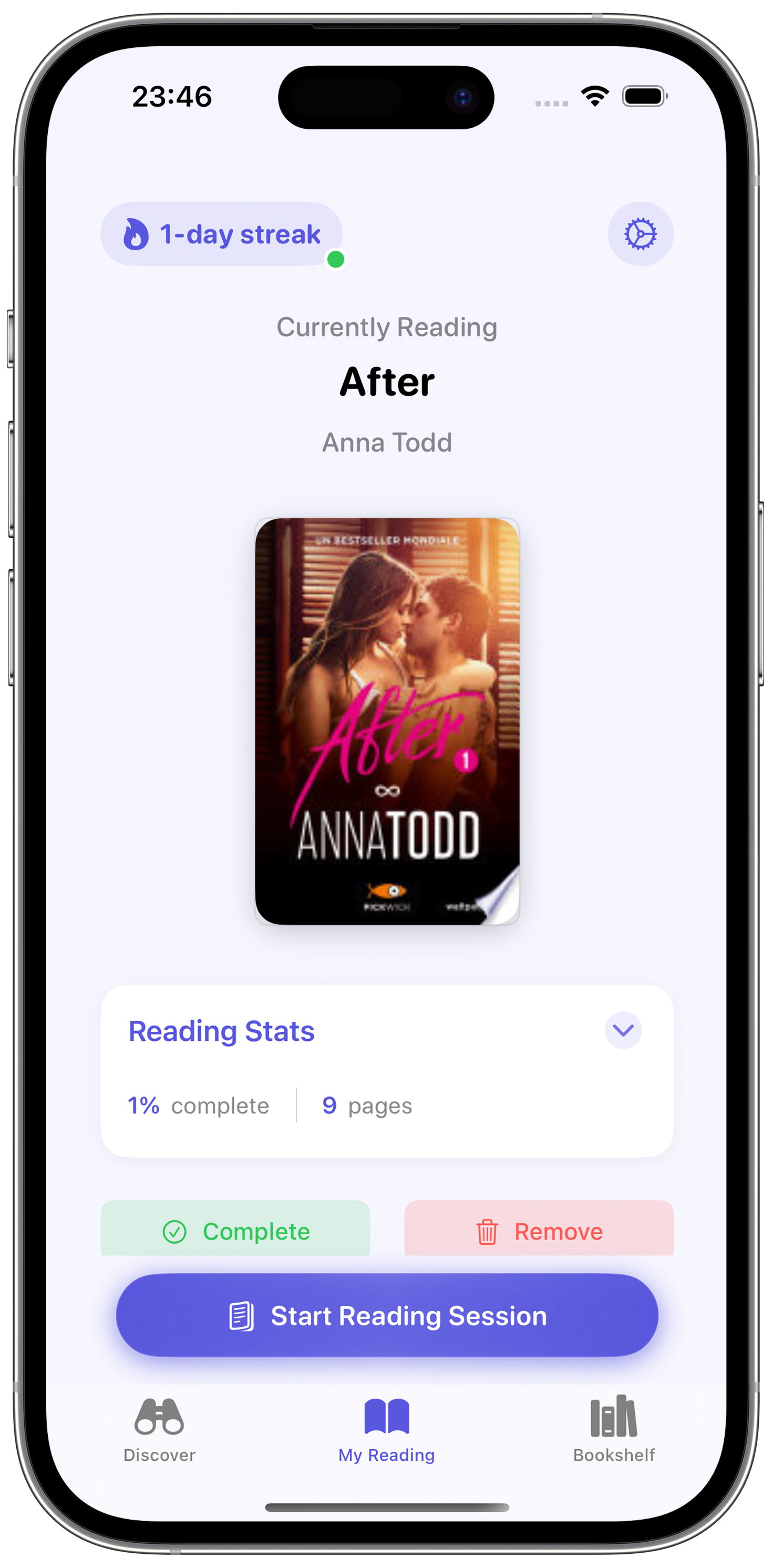 OneBook Home Screen